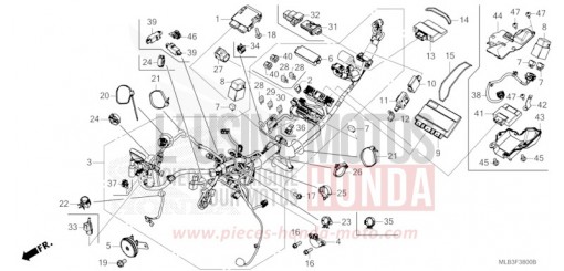 WIRE HARNESS CB750AT de 2026